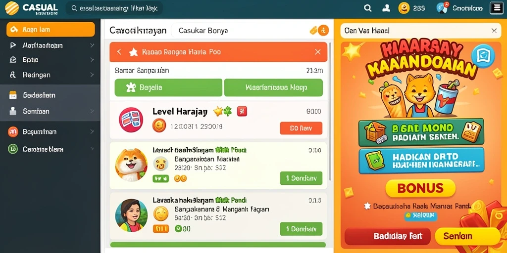 Berinteraksi dengan pemain lain dalam game.