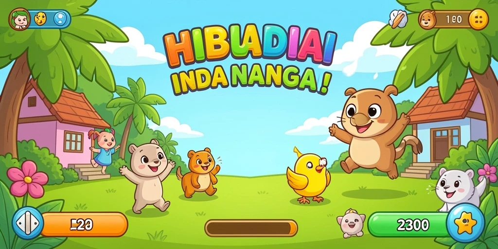 Menampilkan sistem hadiah dan item unik yang didapat.